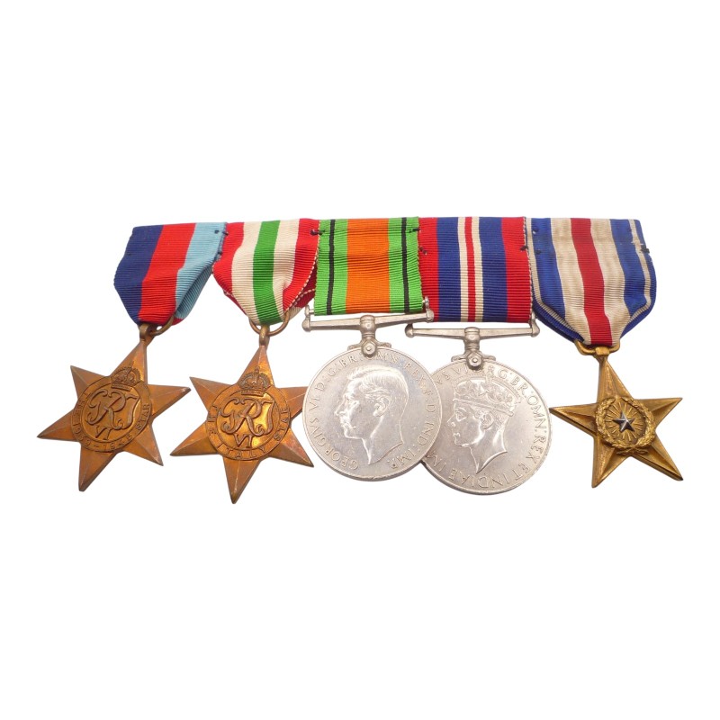 ww2 italy star silver star medal group of 5