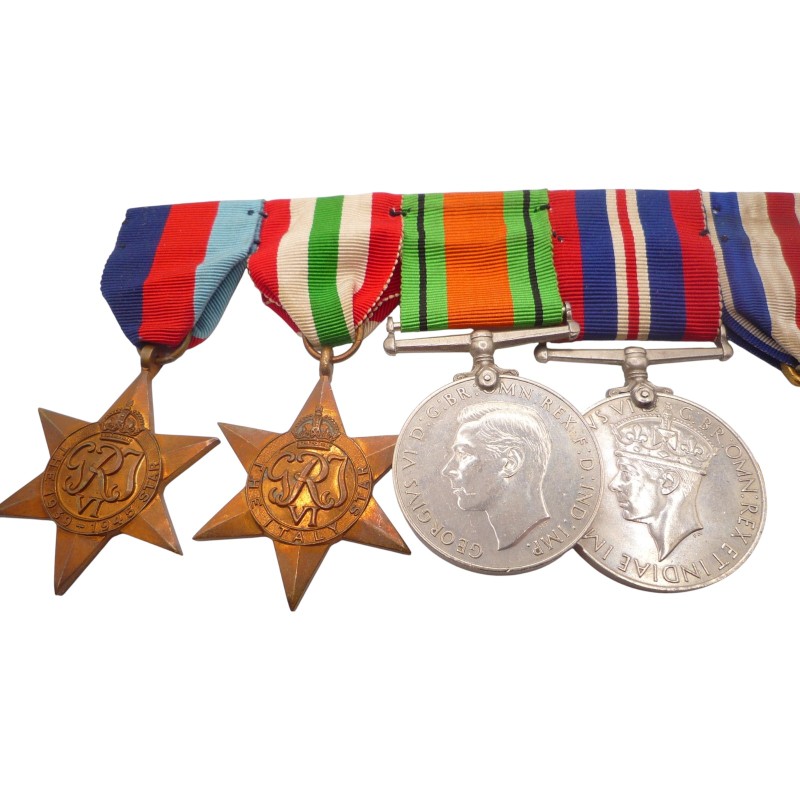 WW2 Italy Star Silver Star Medal Group of 5