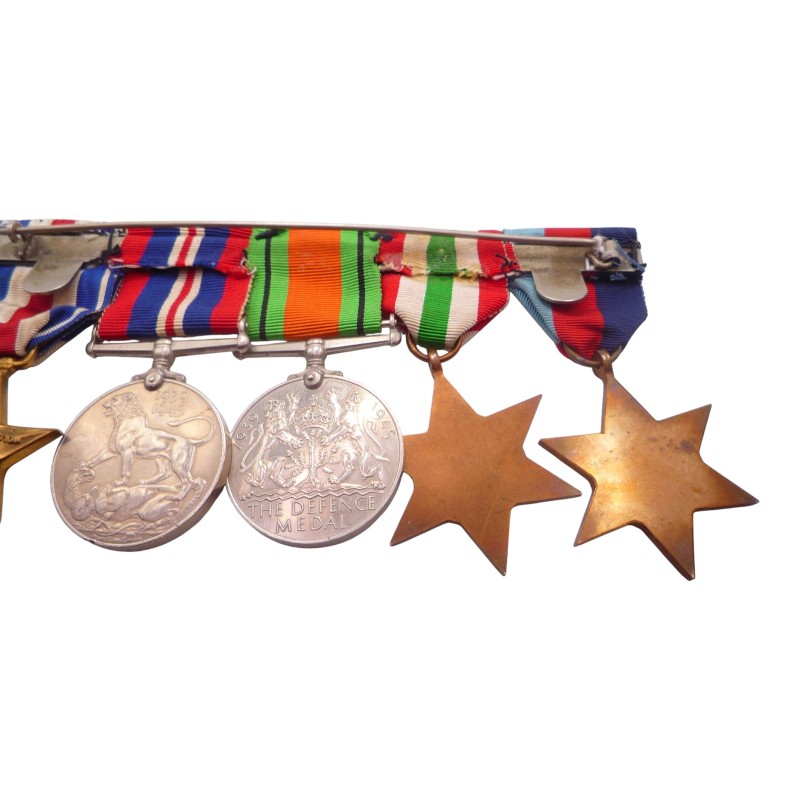 WW2 Italy Star Silver Star Medal Group of 5