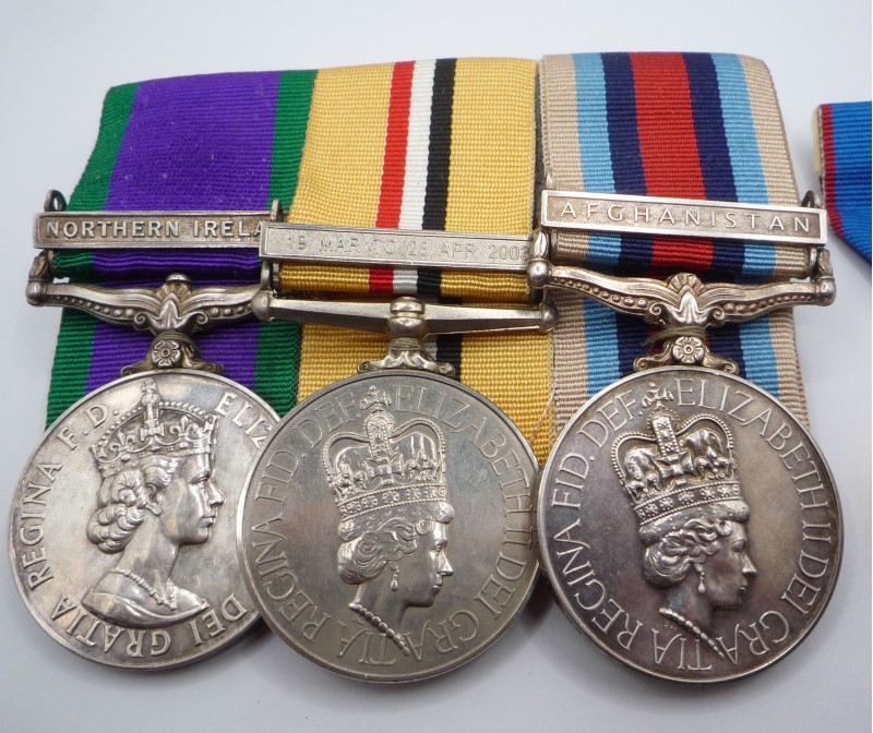 Northern Ireland Iraq Afghanistan Medal Group