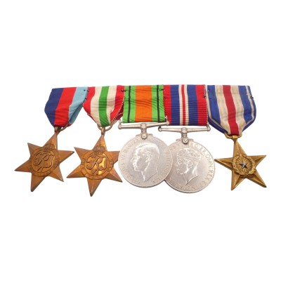ww2 italy star silver star medal group of 5