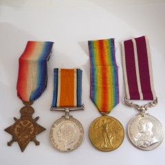 meritorious service medal 1914-15 star trio group of 4
